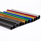 Colored Carbon Fiber Tube For RC Plane 3K Glossy Smooth Surface Colorful Carbon Tube