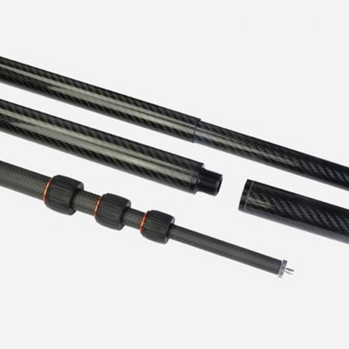 Heavy Duty Twist Lock Telescoping Carbon Fiber Tubing For Industrial