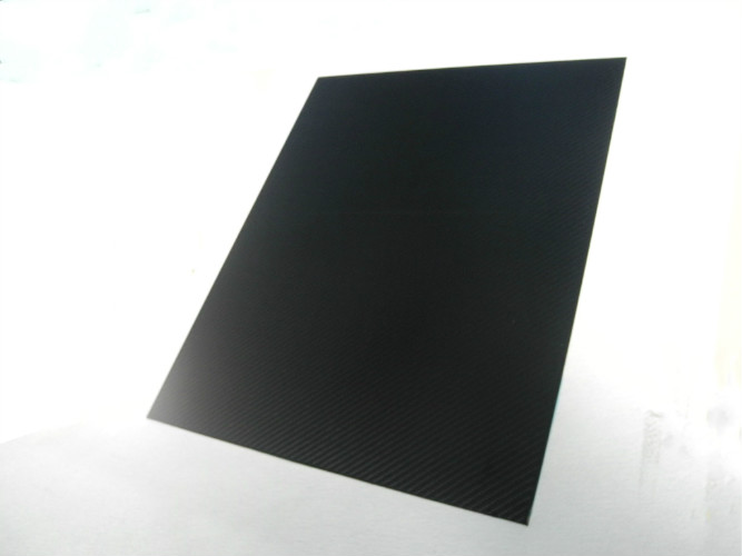 2.5mm Thick Carbon Fiber Sheet - 200x300mm 3K Twill Matte Finish, Real Carbon Fiber Plate