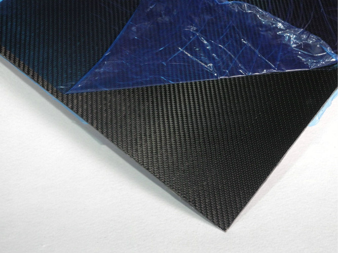 2.5mm Thick Carbon Fiber Sheet - 200x300mm 3K Twill Matte Finish, Real Carbon Fiber Plate
