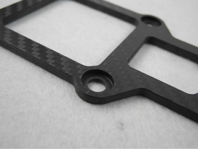 Customized CNC Machining Carbon Fiber Chassis Countersink OEM / ODM