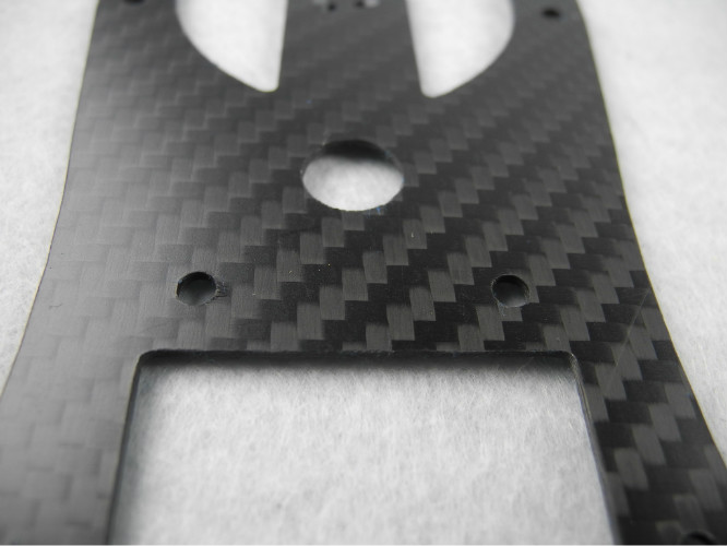 Drone Chassis thickness 2.5mm 3mm 4mm Carbon Fiber CNC Cutting - Drilling