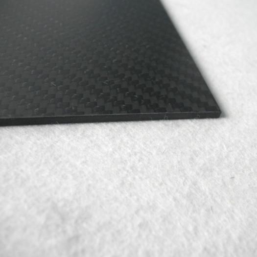 Twill Weave Style Plate Carbon Fiber / Carbon Fiber Vinyl Sheets Matte ...