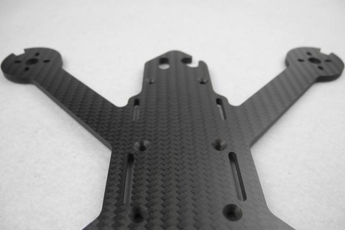 CNC Cutting Carbon Fiber Sheet 3mm Drone Frame For Surface Grinding