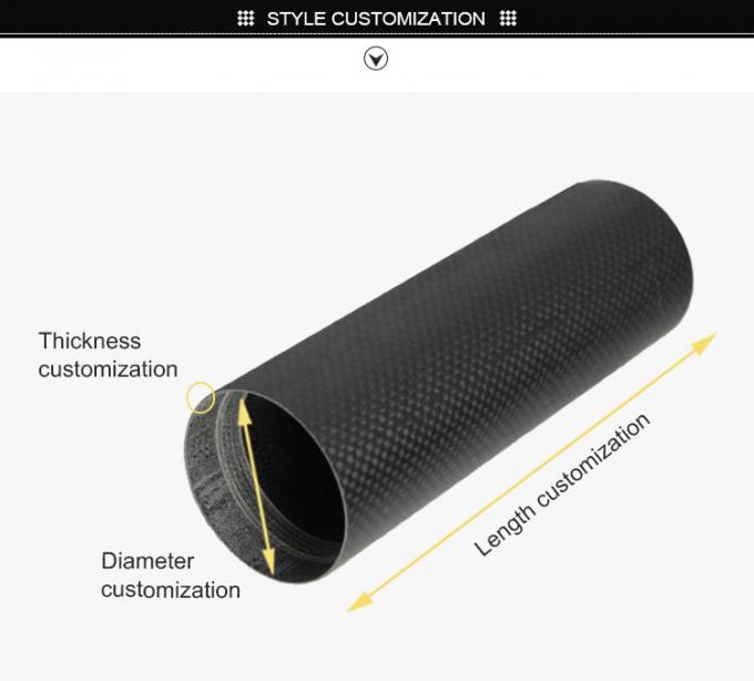 Carbon Fiber Square Tube 3k Twill Matte / Glossy Rectangular Carbon