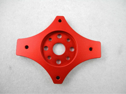 Precision CNC Machined Components 6061 Aluminum CNC Machining Red Anodizing