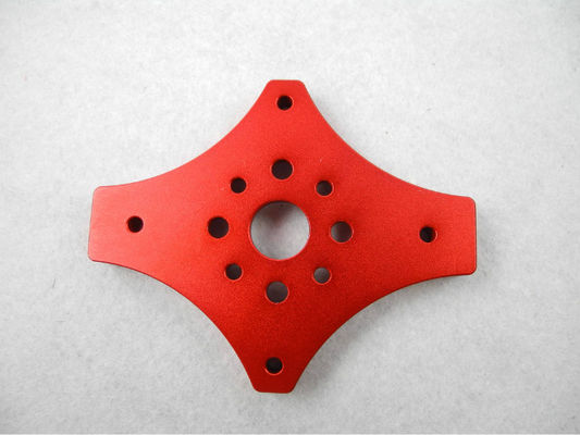 Precision CNC Machined Components 6061 Aluminum CNC Machining Red Anodizing