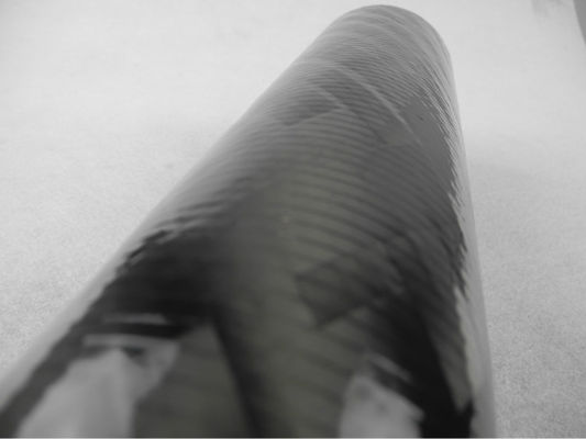 Glossy Filament Wound Carbon Fiber Tube / Pipes 50mm thickness