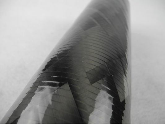 Glossy Filament Wound Carbon Fiber Tube / Pipes 50mm thickness