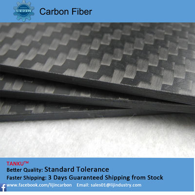 Professional black carbon fiber plate good heat resistance custom