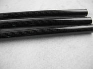 Round Twill Glossy Carbon Fiber Tube / Piping use in Telescopic Pole