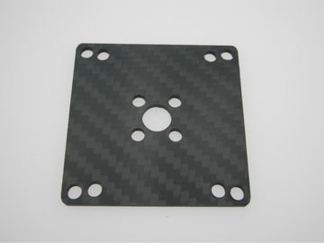 Carbon Fiber CNC cutting , Matte / Glossy Surface Carbon fibre Chassis with routing