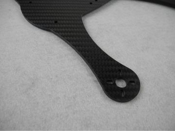 Thickness 1mm 2mm Carbon Fiber CNC Service Multicopter Parts Twill Weave