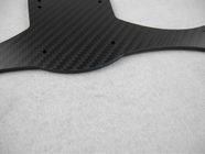 Thickness 1mm 2mm Carbon Fiber CNC Service Multicopter Parts Twill Weave