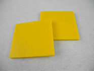 Heat resistance 180 ℃ Nylon Parts , Nylon sheet / Plate bar insulation Yellow