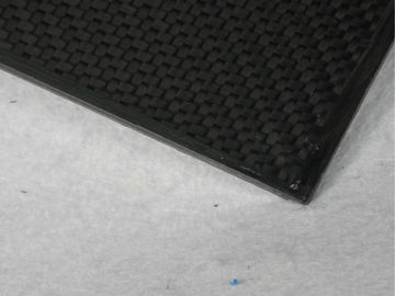 100mm * 200 mm plain 2mm carbon fiber sheet , twill ultra carbon fiber board