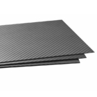 100% 3K Plain Weave Carbon Fiber Sheet Laminate Board 100 X 250 X 0.5MM
