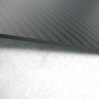 4.0mm±0.1mm Real Carbon Fibre Sheet / Carbon Fiber Fabric Sheets Twill Weave Style