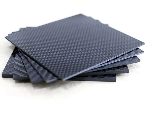 Low Weight Twill Carbon Fiber Plate 50 X 100 Cm Thickness 0.5 Mm