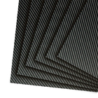 Low Weight Twill Carbon Fiber Plate 50 X 100 Cm Thickness 0.5 Mm