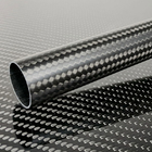 Industrial CF 3K Twill Glossy Carbon Fiber Pipe Roll Wrapped For Automotive