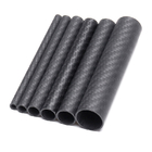 3K Roll Wrapped Carbon Fiber Tube 1 Inch High Pressure Resistance