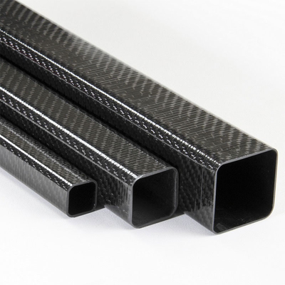 Custom 3K Carbon Fiber Rectangular Tube 0.5mm - 20mm