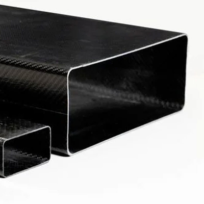 3K Flexibility Rectangular Carbon Fiber Tube High Pressure Resistance