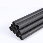 4mm - 50mm Roll Wrapped Carbon Fiber Tube 3K Twill Weave