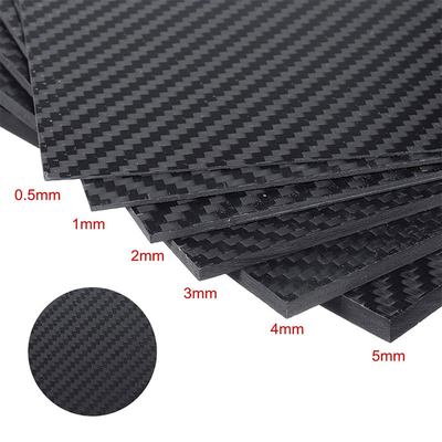 Corrosion Resistance 3K Full Carbon Fiber Sheet Twill Weave Matte Surface