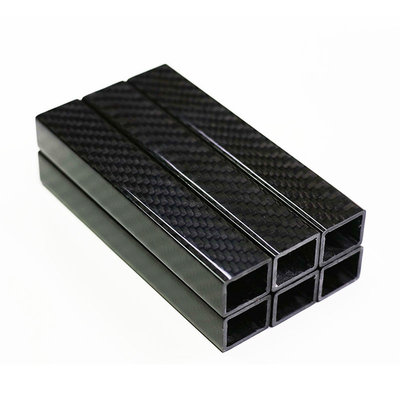 High Strength Low Weight Carbon Fiber Rectangular Tube UV Resistant