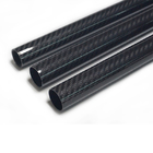Woven Finish Roll Wrapped Carbon Fibre Tube Good Durability 100% 3K 20mm