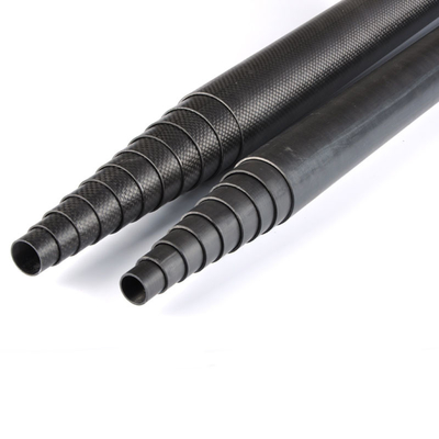 Industrial 3K Carbon Fiber Telescopic / Extension Pole Anti Ultraviolet Radiation