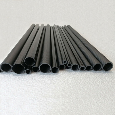 3K Twill Carbon Fiber Rod Roll Wrapped Hollow Round Tube