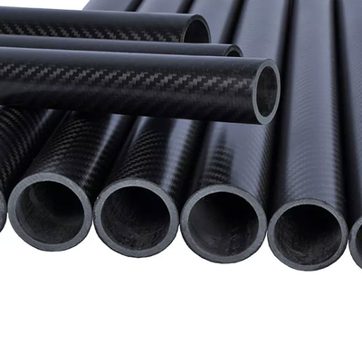 Round / Oval 3K Carbon Fiber Tube High Pressure Resistance Lightweight