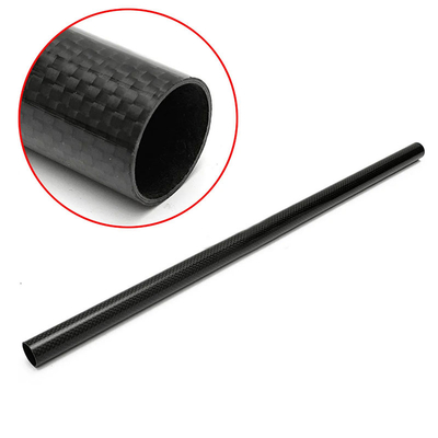 Reinforcement Carbon Fiber Tube With 3K Twill / Plain Woven Patterns