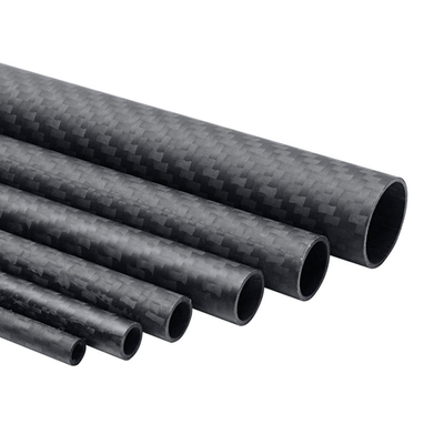 Reinforcement Carbon Fiber Tube With 3K Twill / Plain Woven Patterns