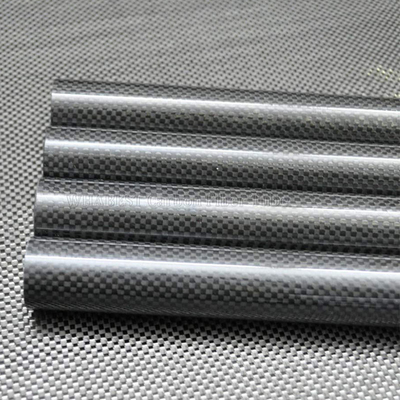 Reinforcement Carbon Fiber Tube With 3K Twill / Plain Woven Patterns
