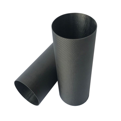 Strong Thin Large Diameter Carbon Fiber Tube Light Weight 0 - 2000mm Length