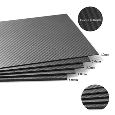 Light Weight High Strength CNC Cutting Carbon Fiber Board 1mm 2mm 3mm