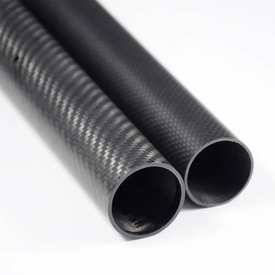 3K Roll Wrapped Twill Matte Finish Carbon Fiber Tube 8 / 10 / 12 / 16 / 22 / 25 / 30mm