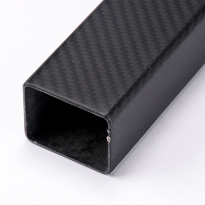 High Pressure Resistance CF Tube 100% 3K Carbon Fiber Rectangular Tubing