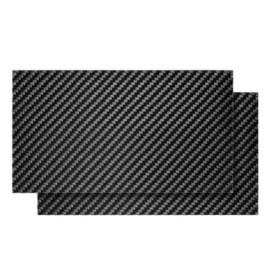 2mm Carbon Fiber Plate 200x300mm 3K Plain Weave Glossy Surface