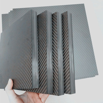 Light Weight Glossy / Matte 100% 3K Carbon Fiber Sheet Customized Size