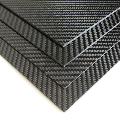 3K Plain / Twill Weave Carbon Fiber Sheet Glossy / Matt Carbon Fiber Plate