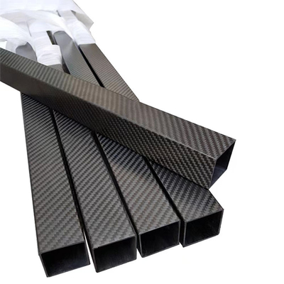 Carbon Fiber Square Tube 3k Twill Matte / Glossy Rectangular Carbon Fiber Tube