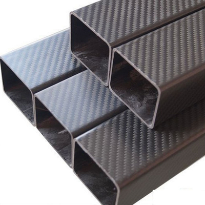 Carbon Fiber Square Tube 3k Twill Matte / Glossy Rectangular Carbon Fiber Tube