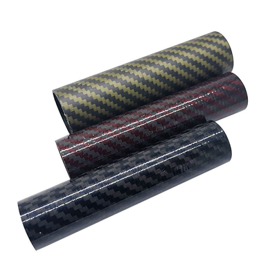 100% 3K Weave Carbon Fiber Tube Pipe Custom Logo Sizes And Colors
