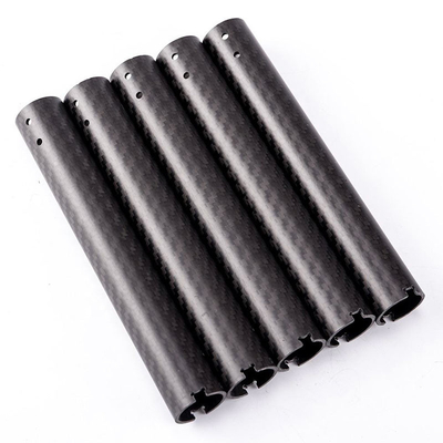 100% Customized Size Carbon Fiber Round Tubes Excellent Fatigue Resistance