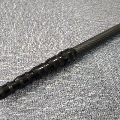 High Modulus Lightweight Carbon Cleaning Telescopic Pole Low Thermal Conductivity